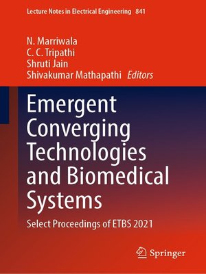 cover image of Emergent Converging Technologies and Biomedical Systems